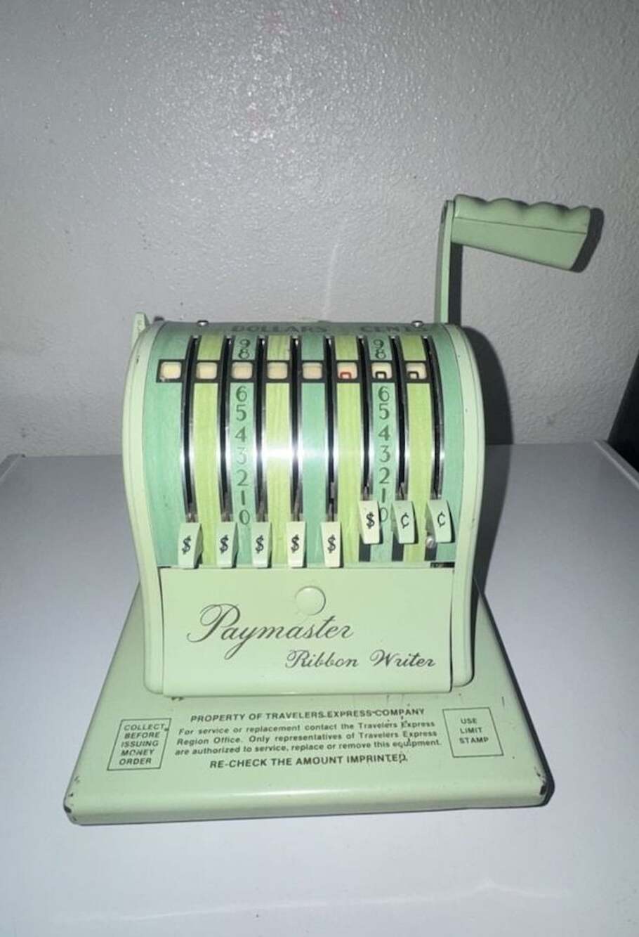 Vintage Paymaster Ribbon Writer Check Protector Machine - Picture 2 of 15